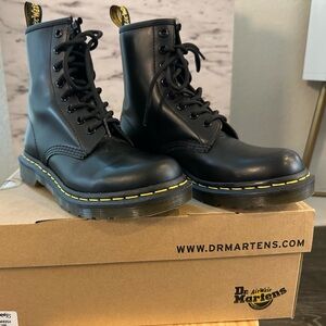 Dr. Martens 1460 Black Leather Lace Up Boots